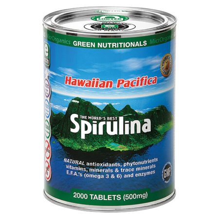 GREEN NUTRITIONALS HAWAIIAN PACIFICA SPIRULINA 500MG