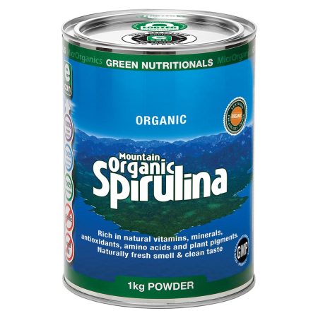 GREEN NUTRITIONALS MOUNTAIN ORGANIC SPIRULINA POWDER