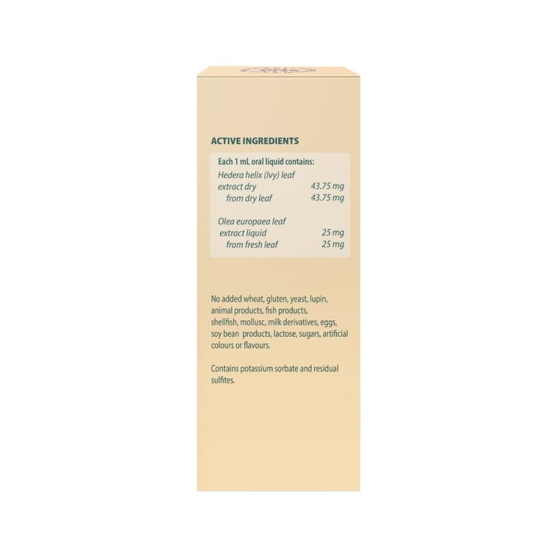 HENRY BLOOMS KIDS LIQUID COUGH CALM IVY WITH OLIVE LEAF ORANGE 100ML
