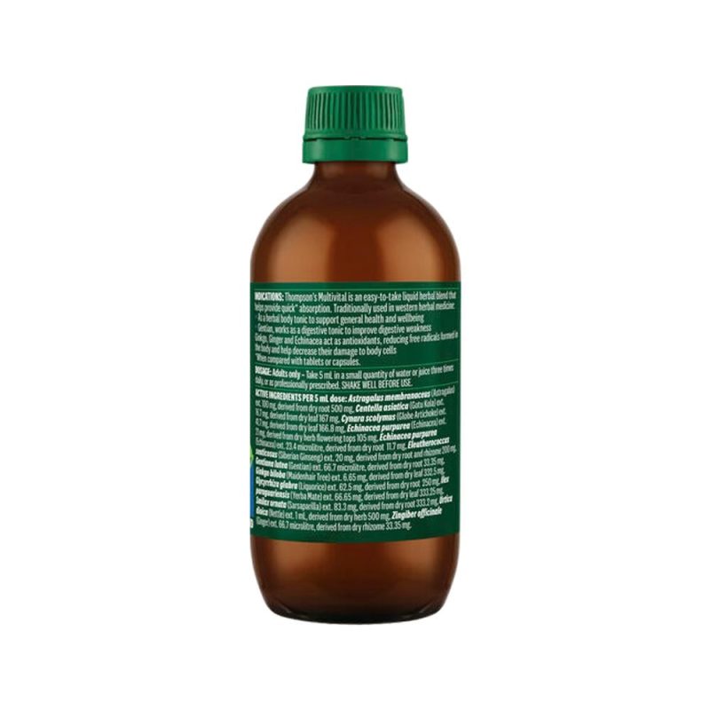 THOMPSONS MULTIVITAL ORAL LIQUID 200ML