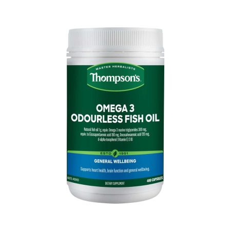THOMPSON'S OMEGA 3 ODOURLESS FISH OIL 400C