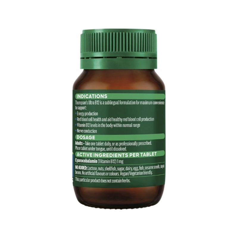 THOMPSONS ULTRA B12 1000MCG SUBLINGUAL 100T