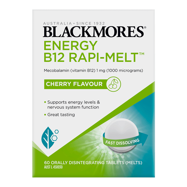 Blackmores Energy B12 Rapi-Melt (previously B12 Rapi-Melt 1000mcg)