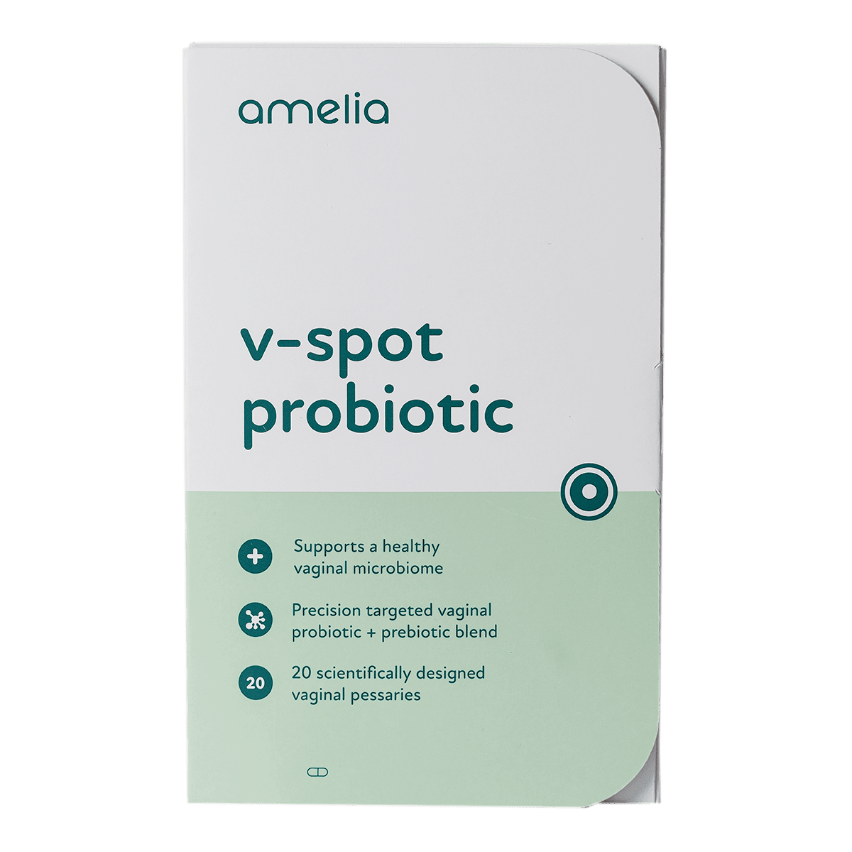 Amelia V-Spot Probiotic Amelia V Spot Probiotic 20 Pessaries 1 Amelia V-Spot Probiotic