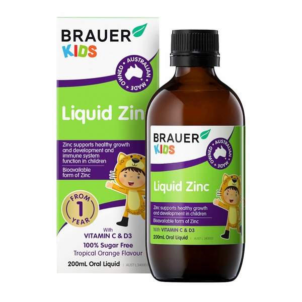 Brauer Kids Liquid Zinc Brauer Kids Liquid Zinc 200mL Brauer Kids Liquid Zinc
