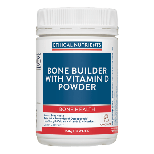 Ethical Nutrients Bone Builder With Vitamin D Powder Ethical Nutrients Bone Builder With Vitamin D Powder 150 g chocolate 1 Ethical Nutrients Bone Builder With Vitamin D Powder
