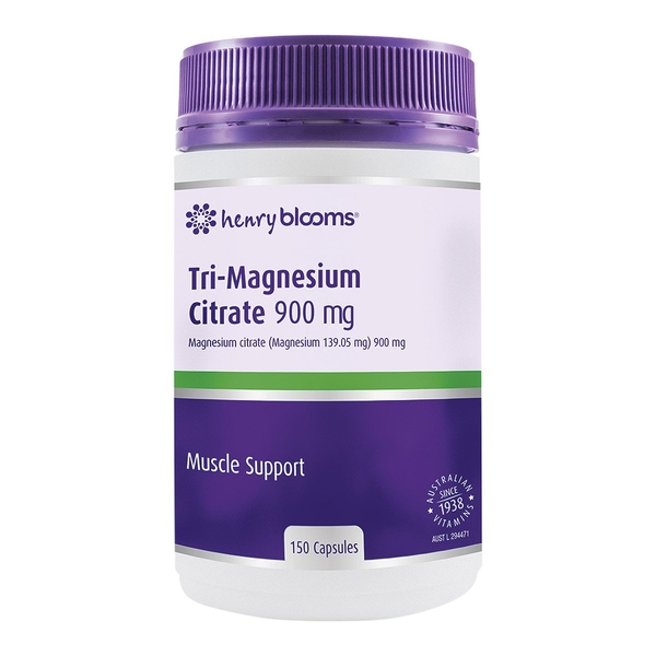 Henry Blooms Tri-Magnesium Citrate 900 mg Henry Blooms Tri mag Citrate 150 capsules 1 Henry Blooms Tri-Magnesium Citrate 900 mg