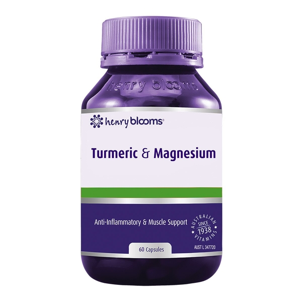 Henry Blooms Turmeric & Magnesium Henry Blooms Turmeric and Magnesium 60 capsules 1 Henry Blooms Turmeric & Magnesium