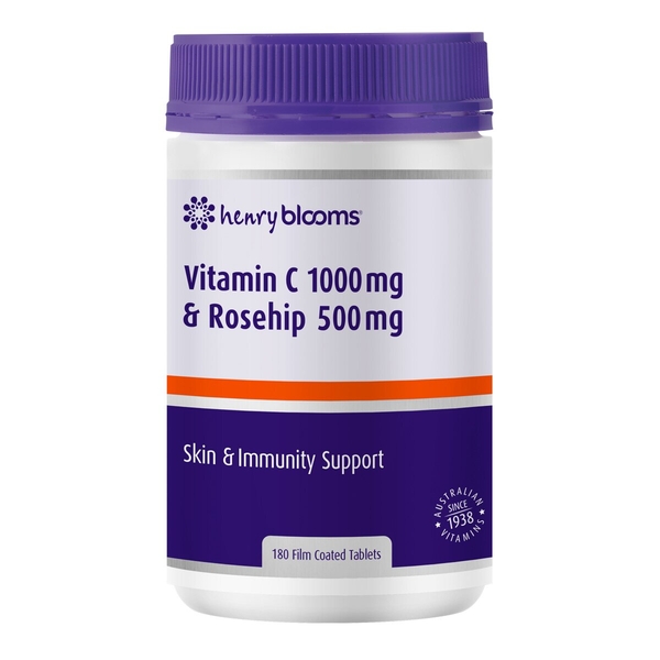 Henry Blooms Vitamin C & Rosehip Henry Blooms Vitamin C Rosehip 180 tablets 1 Henry Blooms Vitamin C & Rosehip