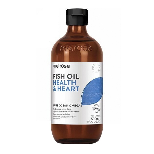 Melrose Fish Oil Health & Heart Melrose Fish Oil Health and Heart 500ml 1 Melrose Fish Oil Health & Heart