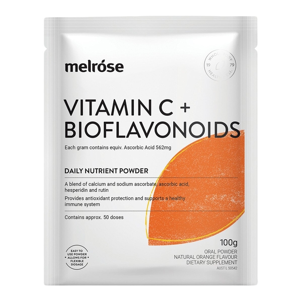 Melrose Vitamin C Plus Bioflavonoids Melrose Vitamin C Plus Bioflavonoids 100g 1 Melrose Vitamin C Plus Bioflavonoids