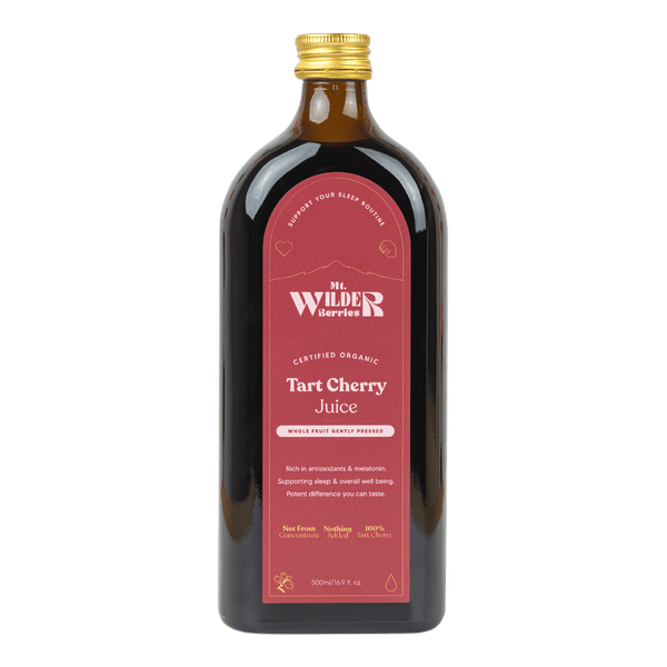 Mt. Wilder Berries Tart Cherry Organic Pressed Juice Mt Wilder Berries Tart Cherry Juice 500mL 1 Mt. Wilder Berries Tart Cherry Organic Pressed Juice