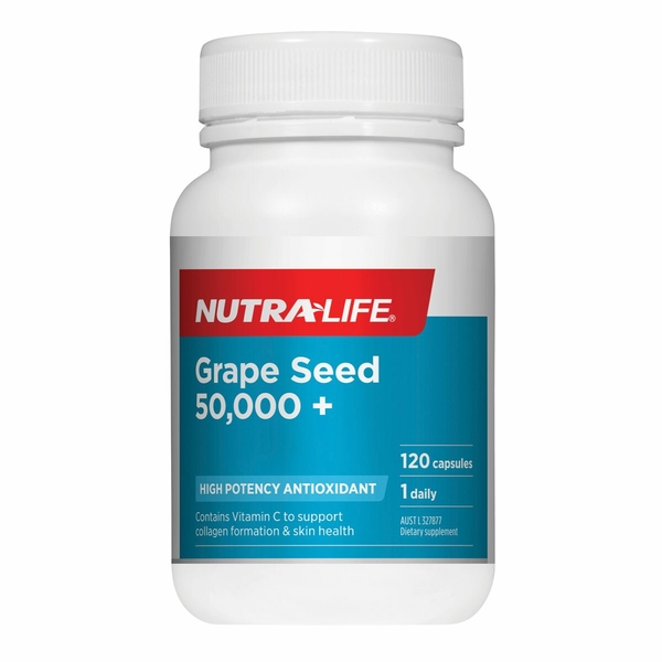 Nutra-Life Grape Seed 50,000 + Nutra Life Grape Seed 50000 120 capsules Nutra-Life Grape Seed 50,000 +