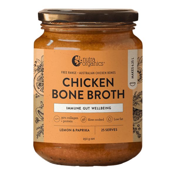 Nutra Organics Chicken Broth Concentrate Lemon & Paprika Nutra Organics Chicken Bone Broth 250 g lemon paprika 1 Nutra Organics Chicken Broth Concentrate Lemon & Paprika