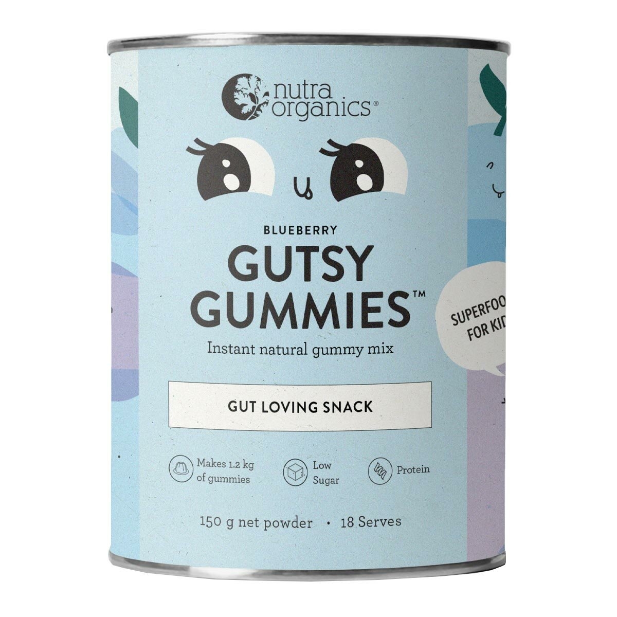Nutra Organics Gutsy Gummies Nutra Organics Gutsy Gummies 150 g blueberry Nutra Organics Gutsy Gummies
