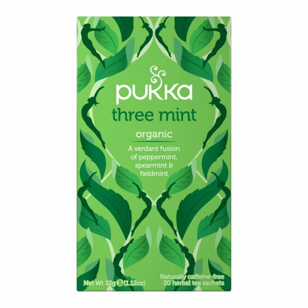 Pukka Herbs Three Mint Pukka Herbs three mint 20 sachets 1 Pukka Herbs Three Mint