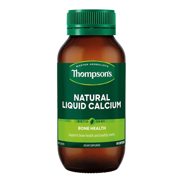 Thompson's Natural Liquid Calcium Thompsons Natural Liquid Calcium 60 capsules Thompson's Natural Liquid Calcium