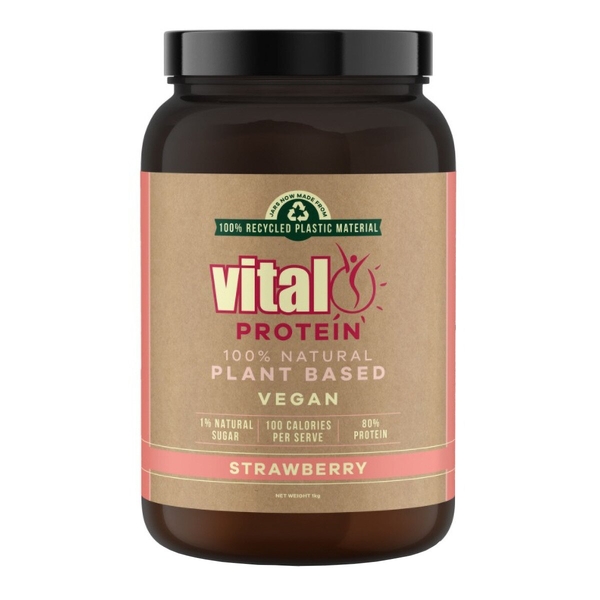 Vital Vital Plant Protein Strawberry Vital Protein Strawberry 1kg Vital Vital Plant Protein Strawberry