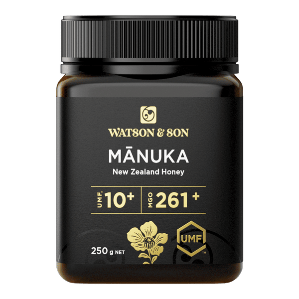 Watson and Son Manuka Honey UMF 10+/MGO 261+ Watson Son UMF 10 MGO 261 250 g 1 Watson and Son Manuka Honey UMF 10+/MGO 261+
