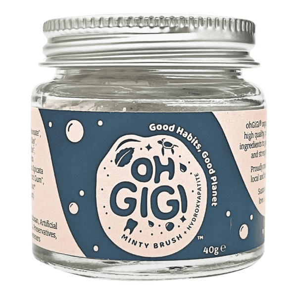 ohGiGi Minty Brush + Hydroxyapatite ohGiGi Minty Brush Hydroxyapatite 40 g 1 ohGiGi Minty Brush + Hydroxyapatite
