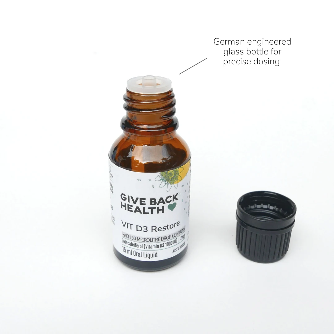 Give Back Health Vit D3 Restore VI 8655 gallery Give Back Health VIT D3 Restore — 15 mL oral liquid